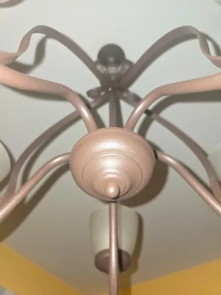 Lámpara de salón de hierro forjado