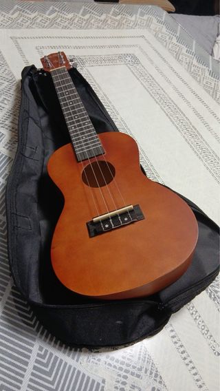 Ukelele nuevo con funda