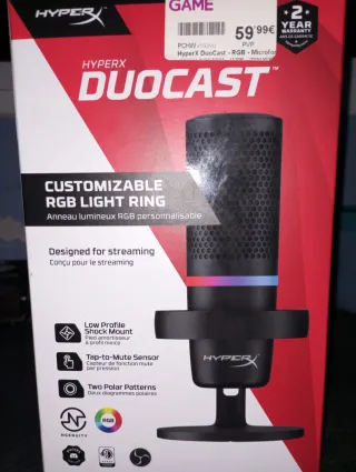 Micrófono HyperX Duocast RGB