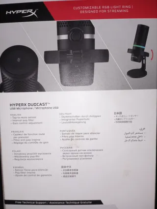 Micrófono HyperX Duocast RGB