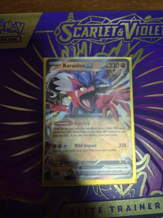 Carta Pokémon Miraidon EX Dorada