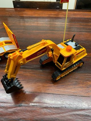 Juguete Power Horse Radio Control Excavadora Dumpe