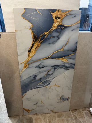 Azulejo efecto mármol turquesa