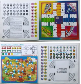 Dos vinilos de los pitufos