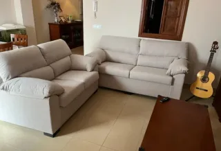 Sofá Cama. Conjunto 3 + 2 plazas. Butaca relax