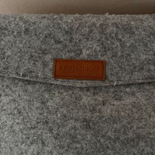 Custodia per PC in feltro grigio