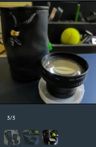 Objetivo Sony VCL-2046C x2