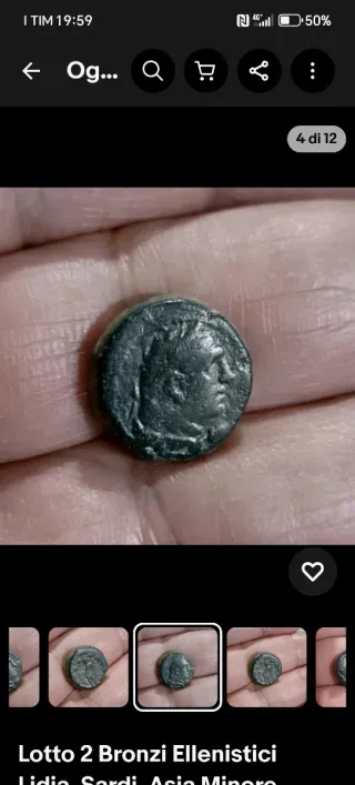 Lotto 2 Bronzi Ellenistici Lidia, Sardi, Asia