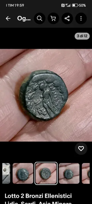 Lotto 2 Bronzi Ellenistici Lidia, Sardi, Asia