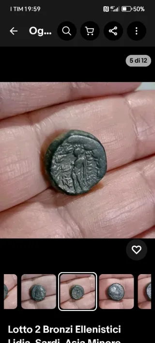 Lotto 2 Bronzi Ellenistici Lidia, Sardi, Asia