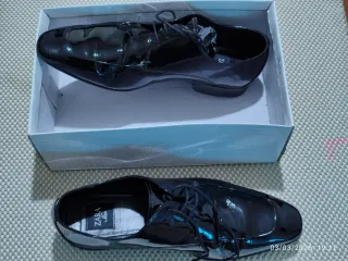 Zapatos Charol Zara Man Negro