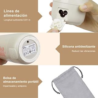 Hervidor Electrico Bear 4 300ml Temperatura Control Portátil De Un Solo Clic, Taza Térmica De Calentamiento Rápido De Viaje De Tres En Uno, Doble Capa 304 Acero Inoxidable