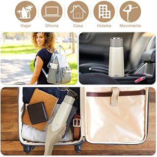 Hervidor Electrico Bear 4 300ml Temperatura Control Portátil De Un Solo Clic, Taza Térmica De Calentamiento Rápido De Viaje De Tres En Uno, Doble Capa 304 Acero Inoxidable