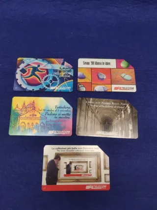 Lotto 5 Schede Telefoniche Telecom Italia