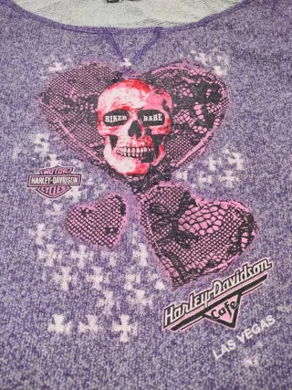Jersey Harley Davidson Las Vegas Morado Calavera L