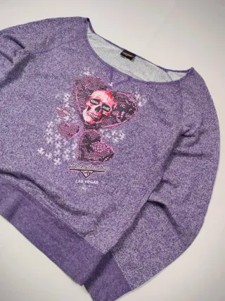 Jersey Harley Davidson Las Vegas Morado Calavera L