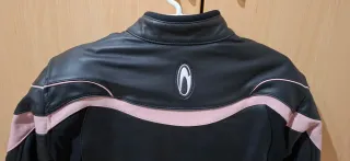 Chaqueta Moto Richa Mujer Negra y Rosa