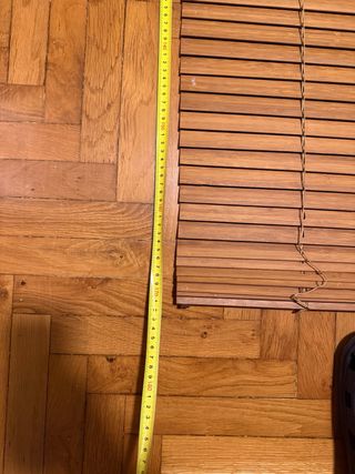 Pareja Estores Venecianos Madera Marrón