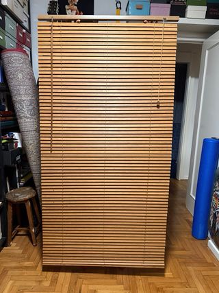 Pareja Estores Venecianos Madera Marrón