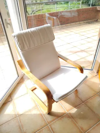 Sillón Poäng IKEA Madera y Tela