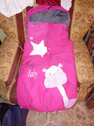 Saco Silla Paseo Bebé Rosa Jirafa