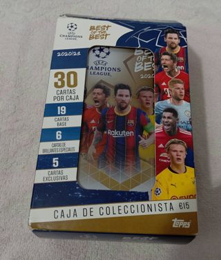 CAJA FUTBOL BEST OF THE BEST 20-21 CON 21 CROMOS