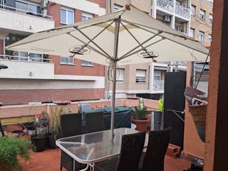 Mesa Terraza Cristal y Metal