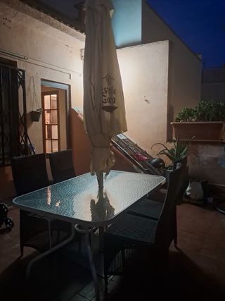 Mesa Terraza Cristal y Metal