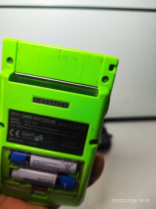 Nintendo Game Boy Color Verde + Fuente