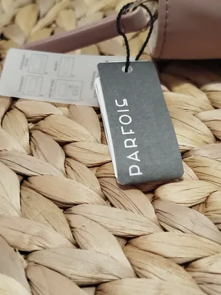 Porta joyas beige y rosa