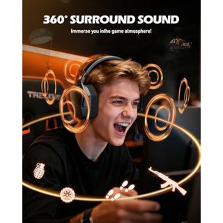 Auriculares NUBWO G06 Cascos Gaming Nuevo (no precintado) (naranja)