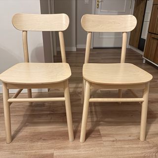 2 Sillas Madera Abedul Ronninge Ikea 100€