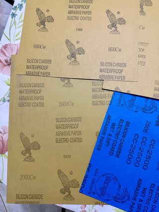 Set Carta Vetrata Carburo Silicio Professionale