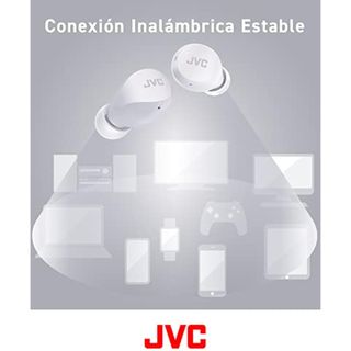 Auriculares JVC Gumy Mini HA-Z66TWE , REACONDICIONADO señales de uso ,(blanco)