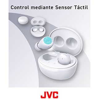 Auriculares JVC Gumy Mini HA-Z66TWE , REACONDICIONADO señales de uso ,(blanco)