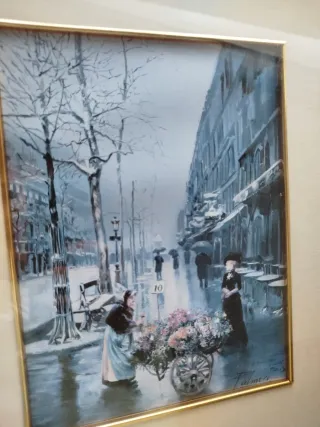 Cuadro Vintage París "Le Boulevard Hiver" Falinero
