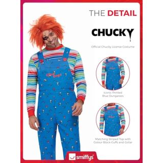 Smiffys Disfraz Chucky Adulto B0C9XFM1 Nuevo (talla M)