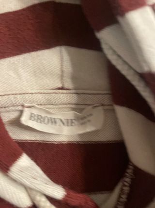 Sudadera con capucha y rayas Brownie