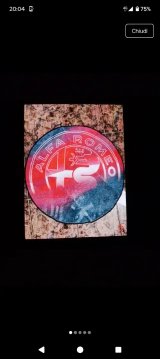 Tappeto Alfa Romeo rotondo