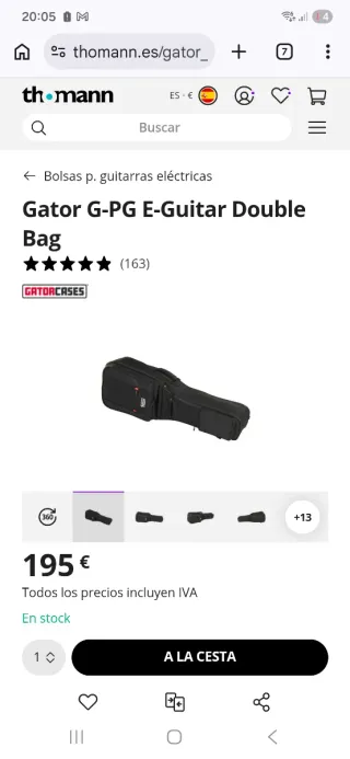Borsa doppia per chitarra elettrica Gator G-PG