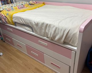 Cama nido con cajones y dos camas. 90x200