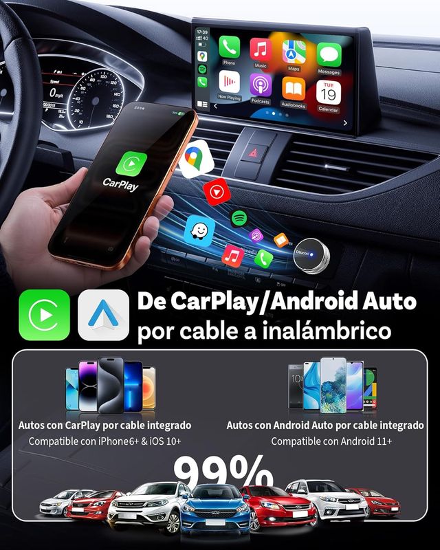Ottocast Mini Tube 2026 CarPlay Android Auto