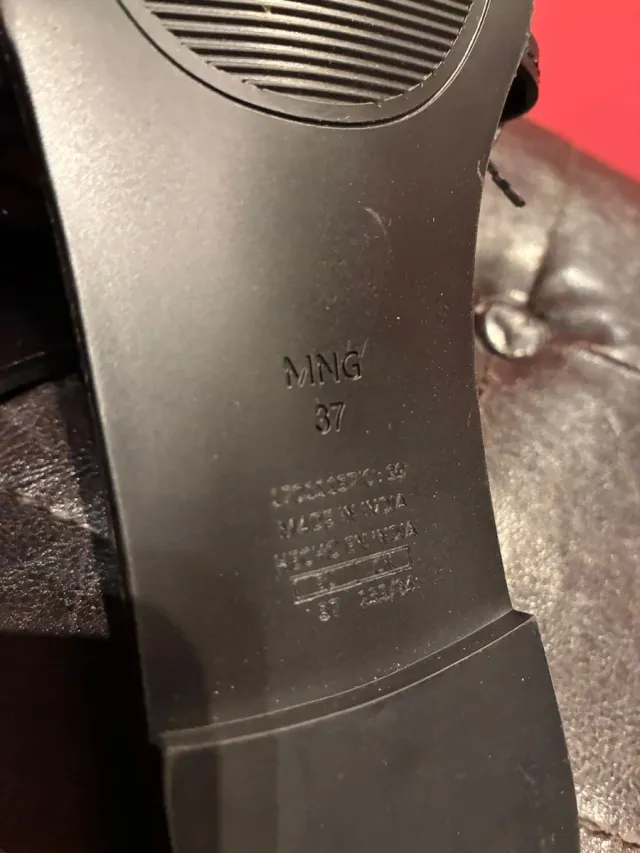 Sandalias Mango Negras Talla 38