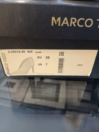 Zapatos Marco Tozzi Beige Talla 38 Tacón.
