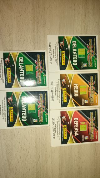 Cartas Adrenalyn Antiguas