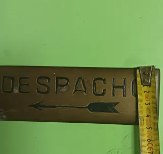 Cartel DESPACHO antiguo