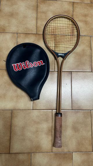 Raqueta de Squash Wilson con funda años 80