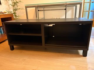 Mueble TV Negro 120 x 40 x 49