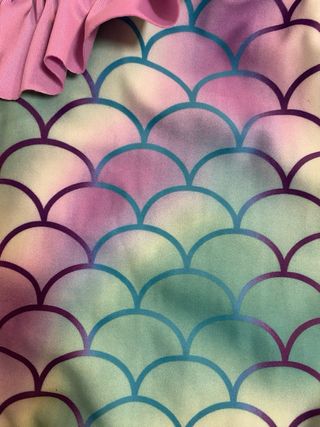 Costume intero bambina sirena