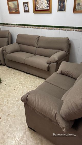Sofá cama. butaca relax. conjunto 3+2 plazas